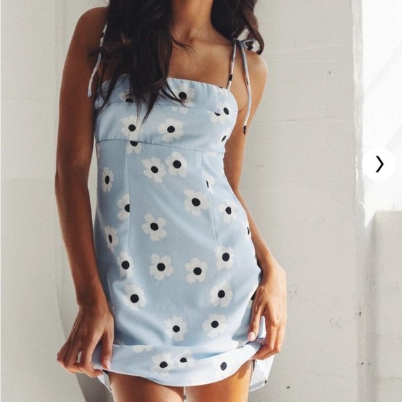 Princess Polly Dresses & Skirts - Princess Polly Dare Mini Dress Baby Blue